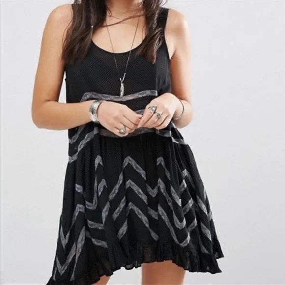 Free People | Dresses | Free People Black Trapeze Slip Dress With White Polka Dots And Grey Lace Trim | Poshmark Free People | Dresses | Free People Black Trapeze Slip Dress With White Polka Dots And Grey Lace Trim | Poshmark